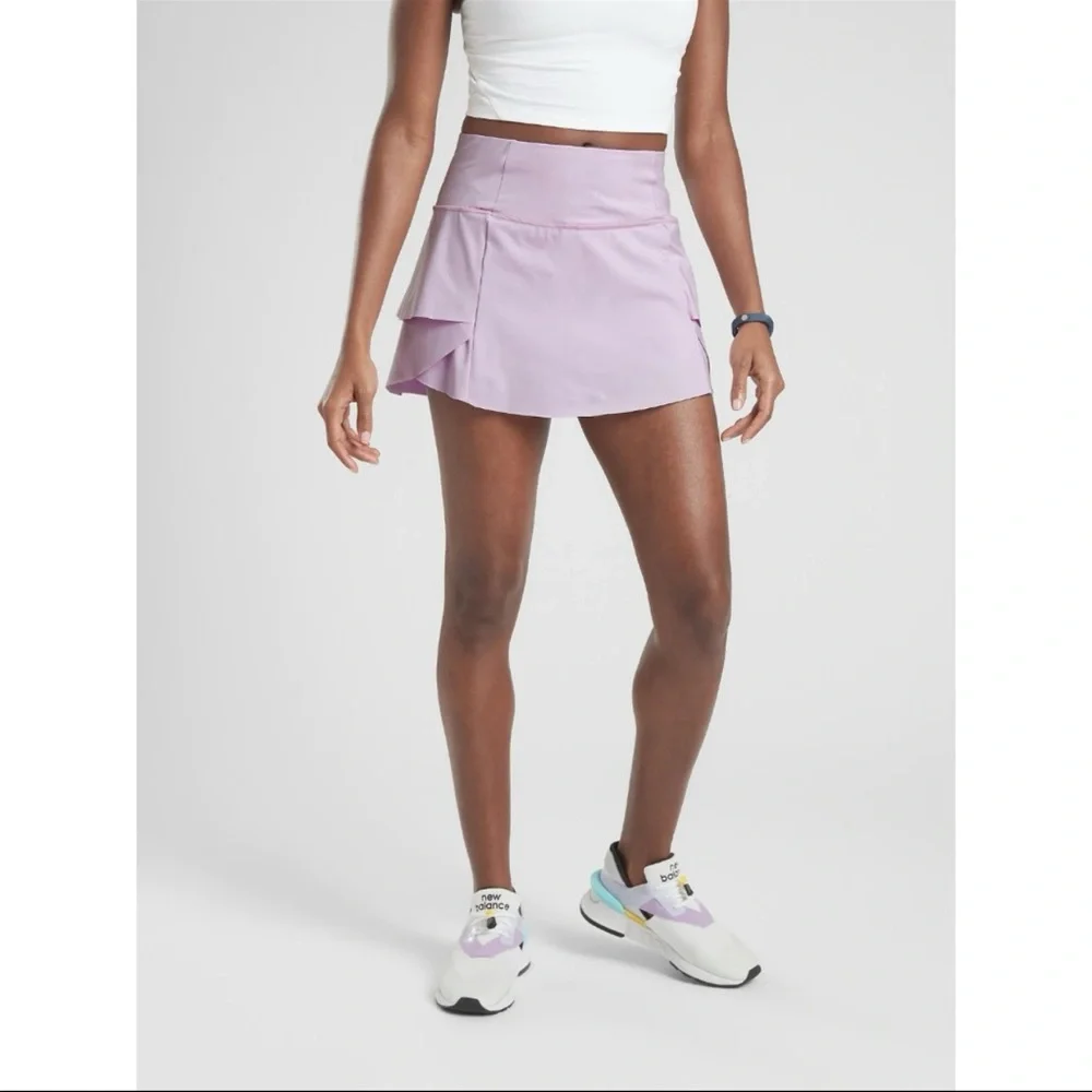 Athleta Momentum Tennis Skort Lavender Purple Built-In Shorts Athletic Skirt M - Picture 1 of 15